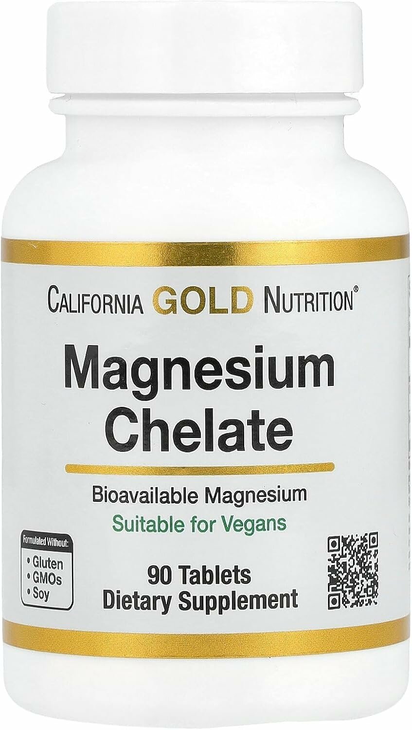 California Gold Nutrition Magnesium Chelate 90 tablets (хелатный магний)