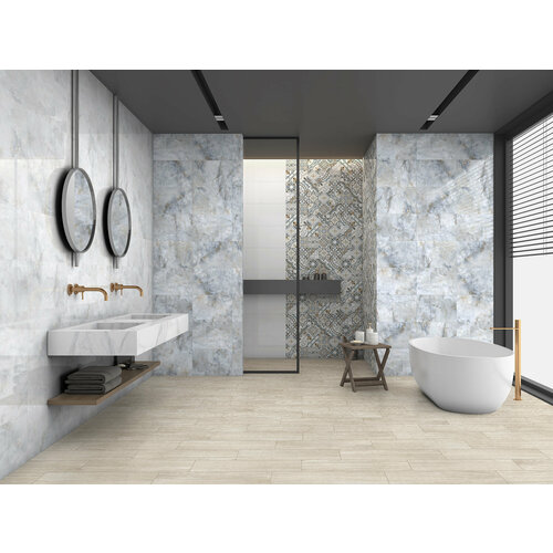 Настенная Global Tile Плита Emotion голубой 27X40 см 108 м 1079₽