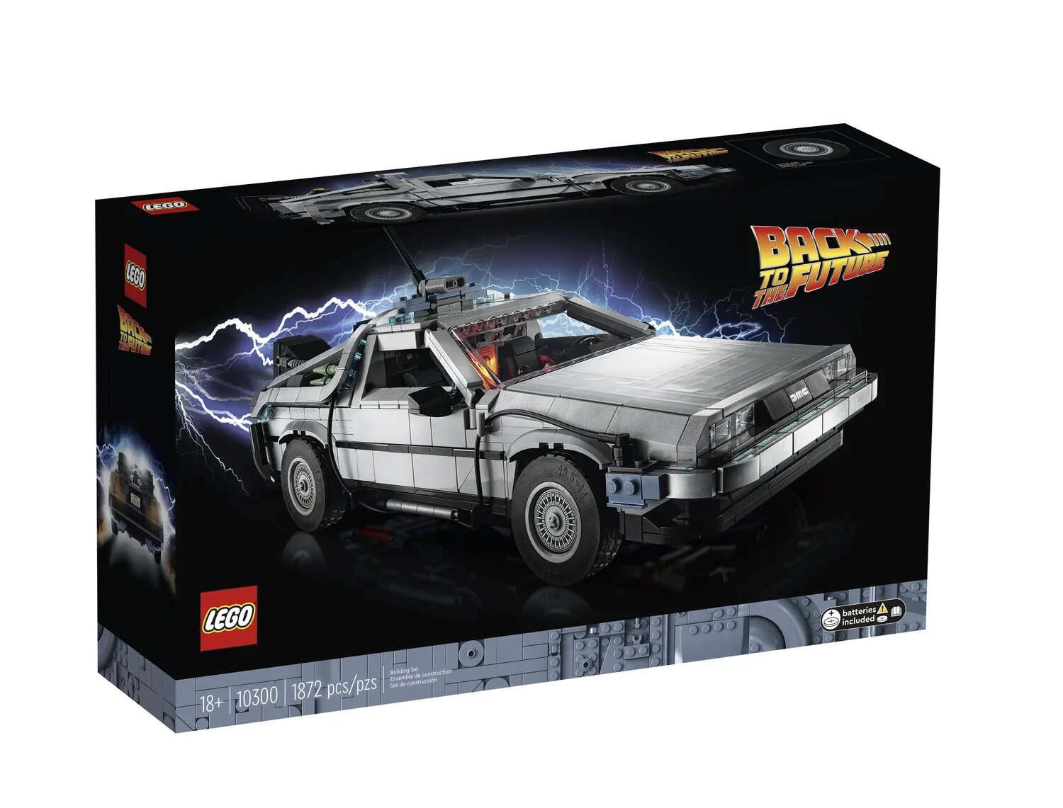 Конструктор LEGO Creator Expert 10300 Машина времени Назад в будущее из фильма