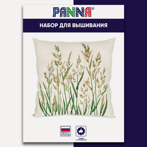 Изображение товара Набор для вышивания PANNA PD-7336 "Подушка. Колоски" 40 х 40 см