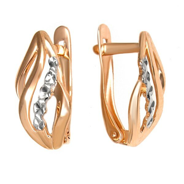 Серьги JEWELIN, красное золото, 585 проба