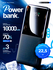 Мощный портативный повербанк 10000mAh, Внешний аккумулятор, Быстрая зарядка