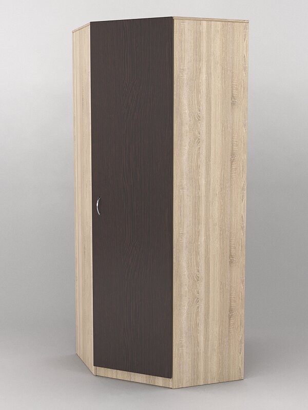 Шкаф "гамма" угловой, Дуб Сонома + Дуб Венге. Производитель товара - компания Westcom.