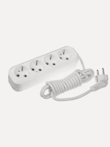 Изображение товара Удлинитель SMARTBUY SBE-16-4-05-ZS, 5 м, 3500 Вт, 16 А, белый