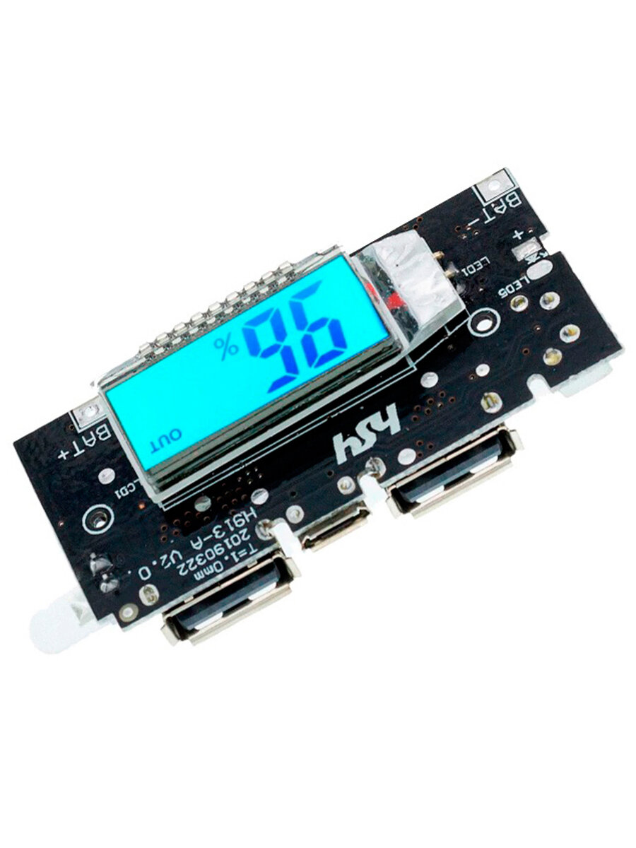 Модуль заряда для Power Bank 2xUSB с экраном 5V 1A 2.1A