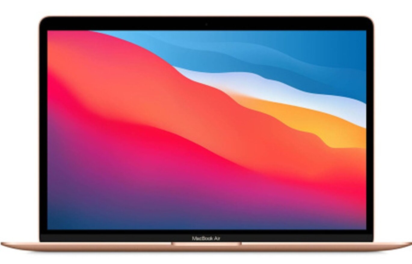 Ноутбук Apple MacBook Air 13 2020, Intel Core i3 1.1 ГГц, RAM 8 ГБ, SSD 256 ГБ, Intel Iris Plus Graphics, MacOS, золотой