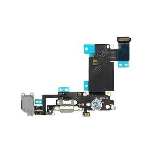 Шлейф разъём зарядки для iPhone 6S Plus (микрофон, гарнитура) черный
