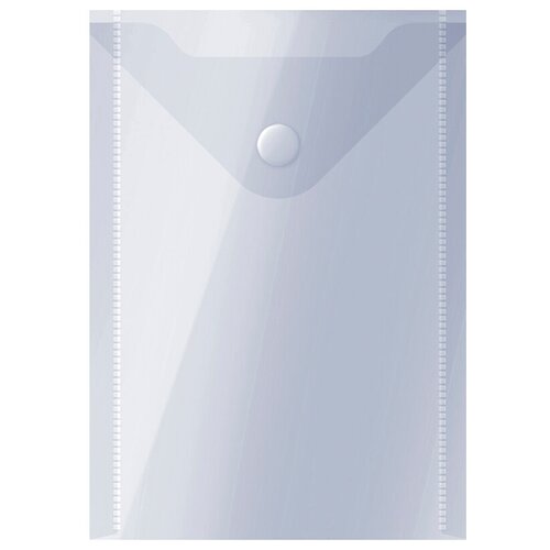 OfficeSpace Папка-конверт на кнопке А6, пластик 150 мкм, 10 шт, прозрачный