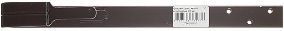 Кронштейн желоба Grand Line металлический d125 мм 210 мм коричневый RAL 8017 - фотография № 3
