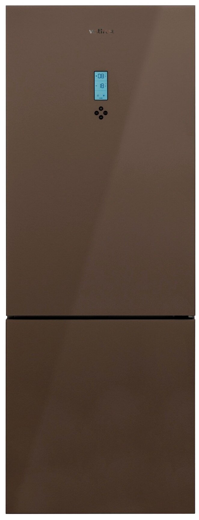 Холодильник Vestfrost VF 492 GLM кориченевый стекло . - фотография № 1