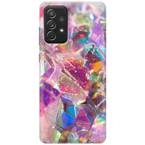 re pa накладка transparent для samsung galaxy a7 2018 с принтом розовые кристаллы RE: PA Накладка Transparent для Samsung Galaxy A72 с принтом Розовые кристаллы