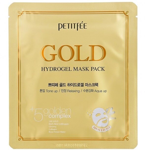 PETITFEE Маска гидрогелевая с коллоидным золотом для лица / Hydrogel Mask Pack 32 г