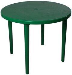 Стол обеденный садовый Стандарт Пластик круглый, зеленый