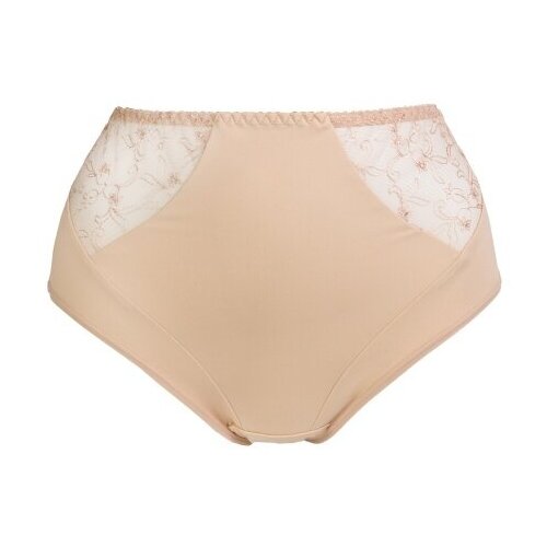 фото Milavitsa трусы слипы высокой посадки classic elegant, размер 102, нюд
