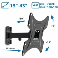 Кронштейн для телевизора настенный Tuarex ALTA-203 / до 43 дюймов / до 20 кг / vesa 200x200