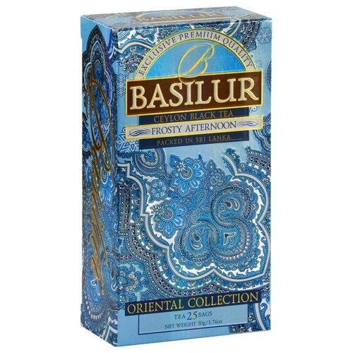Чай черный Basilur Oriental collection Frosty afternoon в пакетиках, 25 пак.