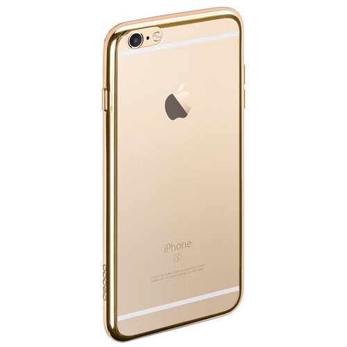 фото Чехол-накладка deppa gel plus case для apple iphone 6/iphone 6s золотой