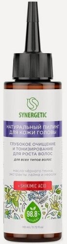Изображение товара Натуральный пилинг для кожи головы Synergetic Глубокое очищение и тонизирование, 110 мл