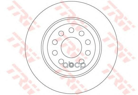 Df6504_диск Тормозной Задний! Vw Golf/Passat, Аudi A3/Q3 1.2Tsi-2.0Tsi/1.6Tdi-2.0Tdi 12> TRW арт. DF6504