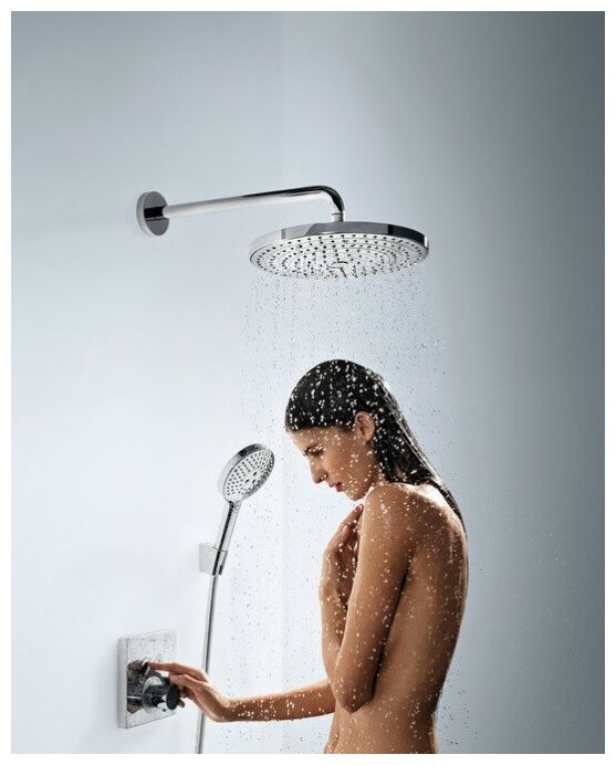 Душ верхний Hansgrohe Raindance Select E , хром - фото №10