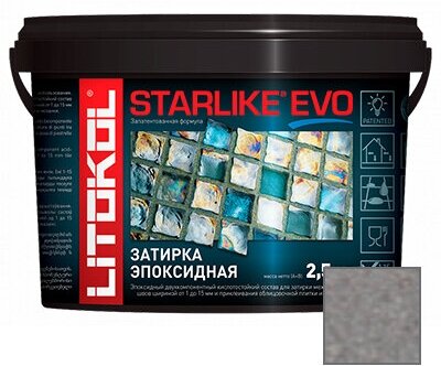 Затирка эпоксидная Litokol Starlike Evo S.115 Grigio Seta 2,5 кг