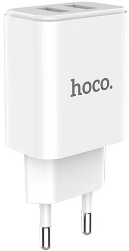 Сетевое зарядное устройство Hoco C62A Victoria + кабель Lightning