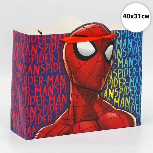 Пакет подарочный 7153515 "Spider-man", Человек-паук, 40х31х11,5 см