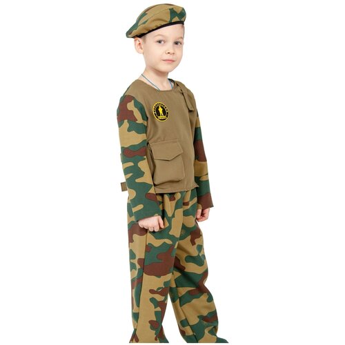 фото Костюм спецназ детский карнавалофф l (134-140 см) (берет, куртка, брюки) карнавалoff