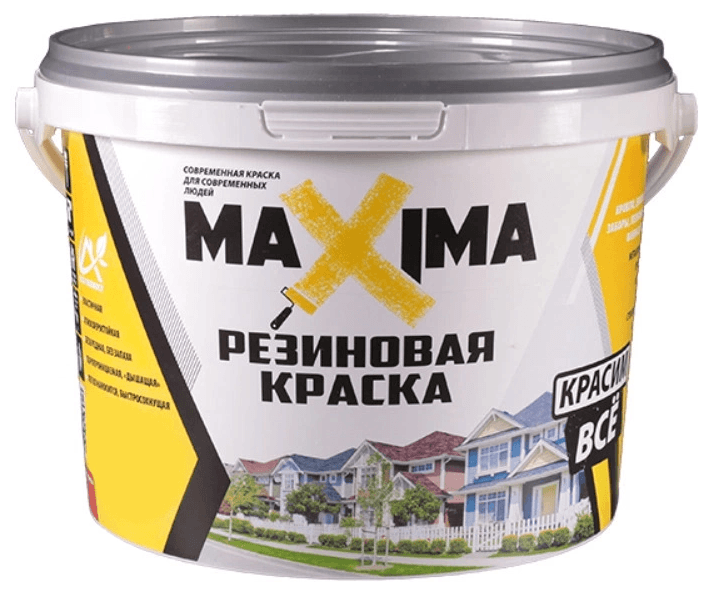 Резиновая краска MAXIMA №104 Яблоко 2.5 кг - фотография № 1