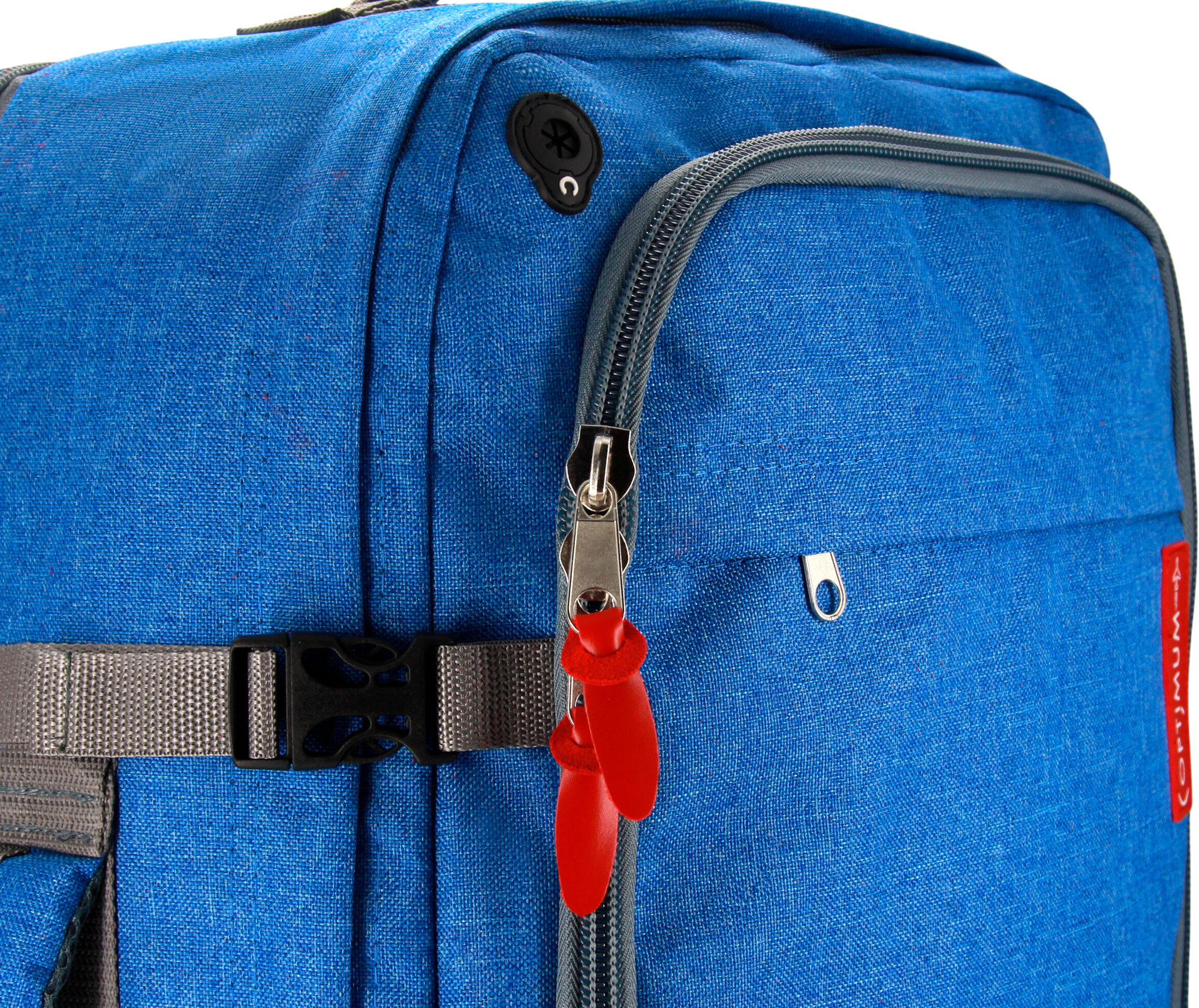 Рюкзак сумка чемодан ручная кладь S в самолет дорожная 44 л, голубой - фотография № 11