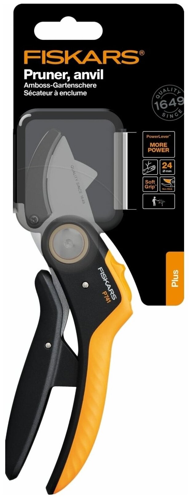 Секатор контактный Plus™ PowerLever P741 FISKARS