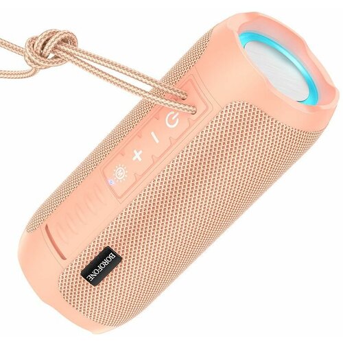 Портативная акустика Borofone BR21 Pink колонка портативная с fm радио беспроводная колонка bluetooth черная