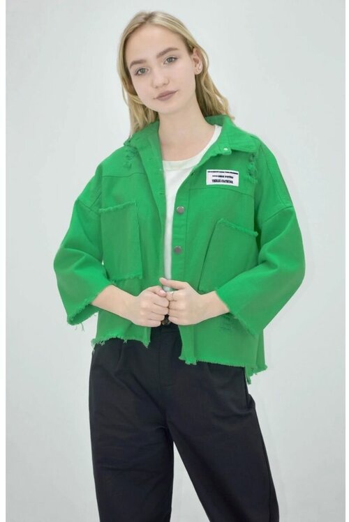 Джинсовая куртка  Tango Plus, размер XL, зеленый