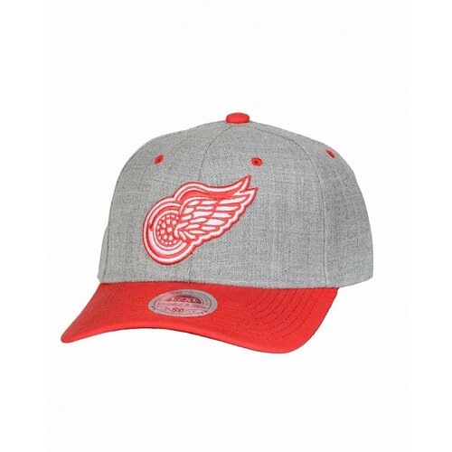 фото Бейсболка mitchell&ness heather stretch fit detroit red wings р.l/xl (серый) mn-nhl-eu194-detred-gry