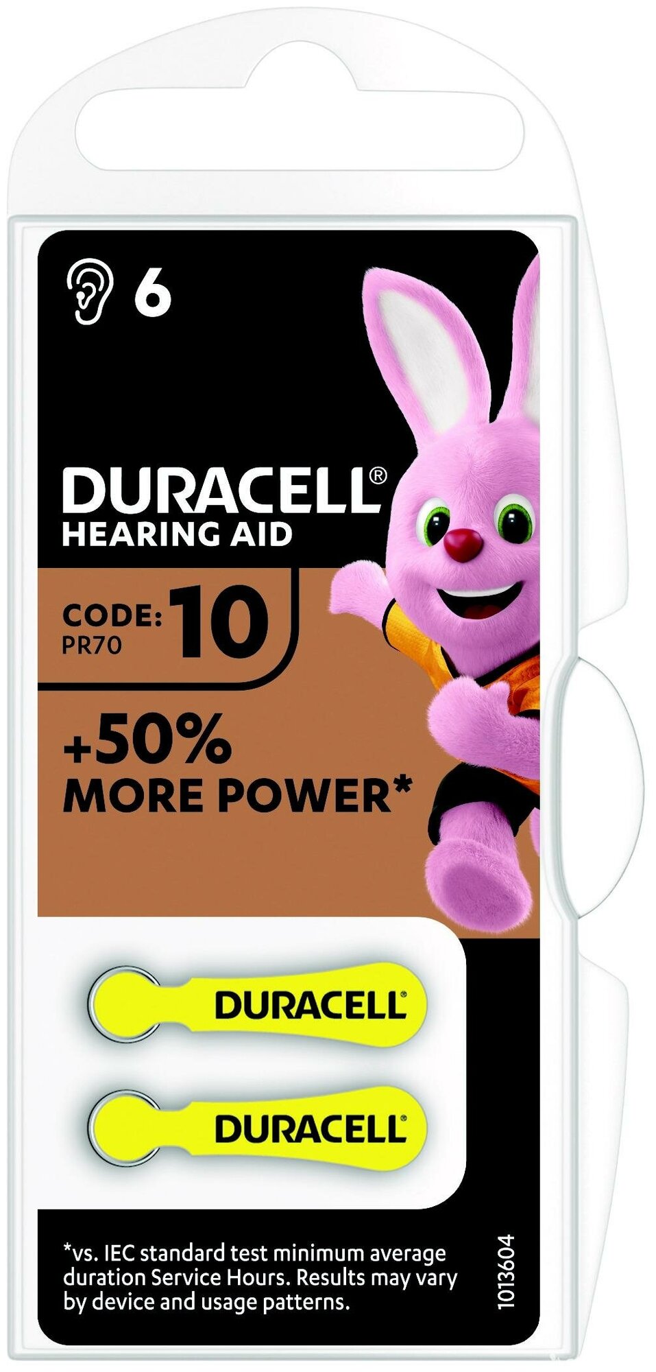 Батарейка Duracell ActiveAir 10/PR70, 6 шт.