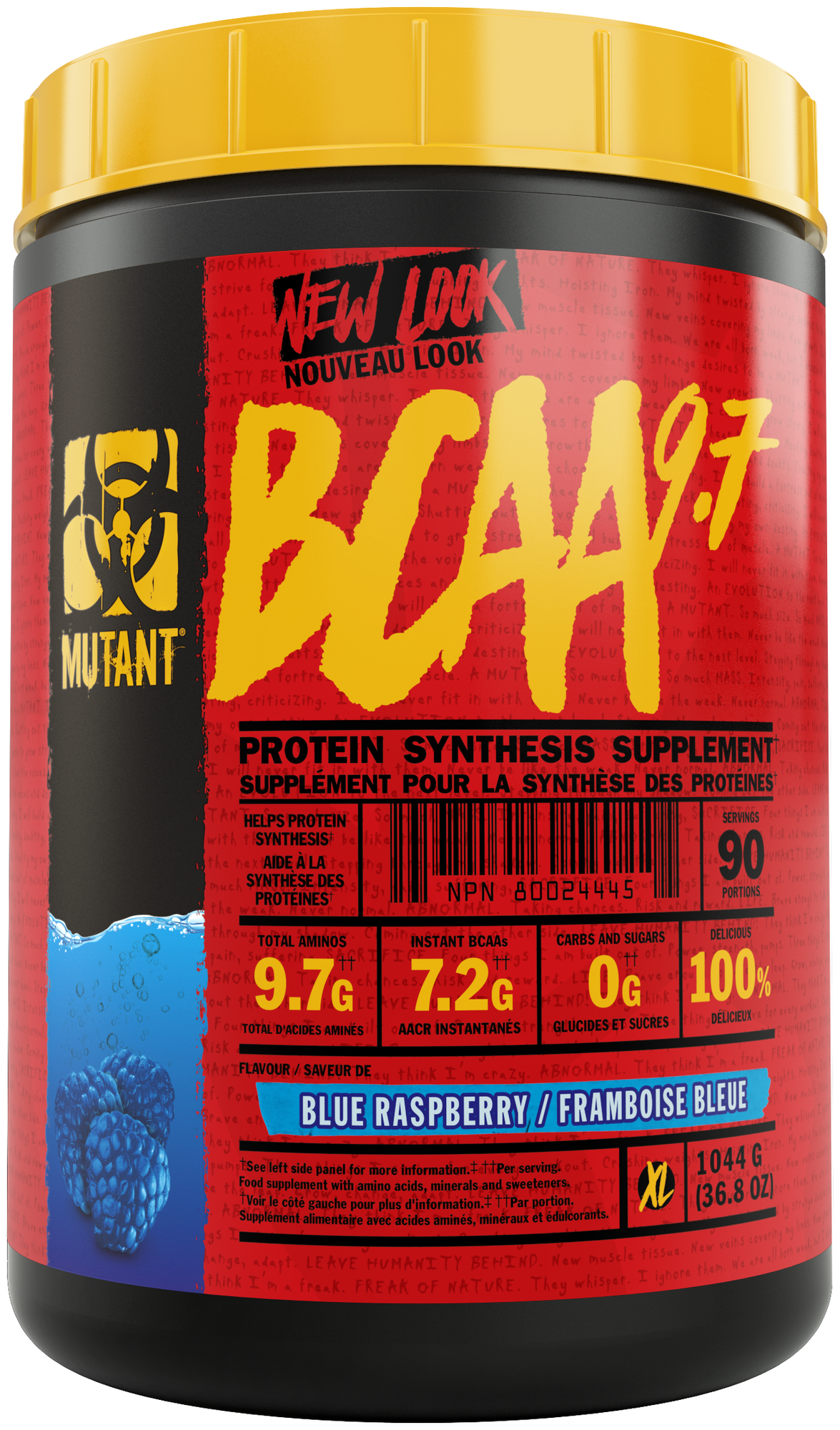 Аминокислоты и BCAA для спорсменов Mutant BCAA 9.7 Blue Raspberry 36,8 oz