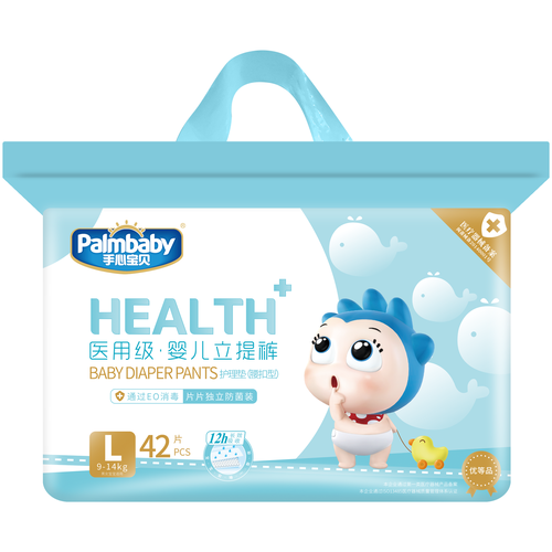 skippy подгузники more happiness 5 12 25 кг 42 шт Palmbaby трусики Health L (9-14 кг) 42 шт., белый