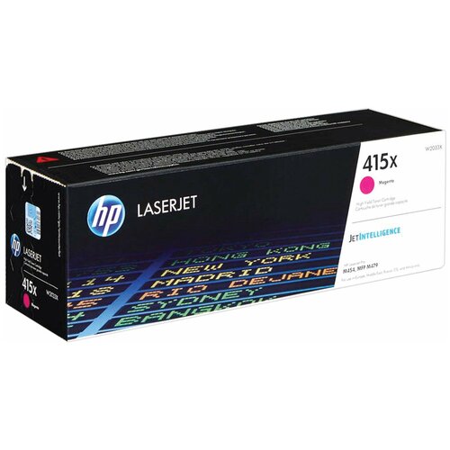 картридж printlight w2033a 415a без чипа пурпурный для hp Картридж HP 415X - W2033X лазерный картридж HP (W2033X) 6000 стр, пурпурный