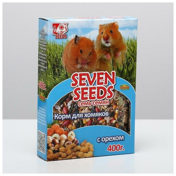 Корм SEVEN SEEDS SPECIAL для хомяков, с орехом, 400 г