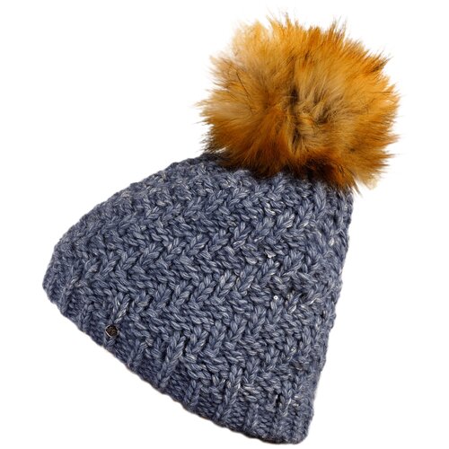 фото Шапка женская finn flare, цвет: серо-голубой w19-12142_105, размер 56