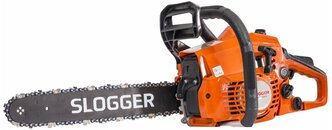 Бензиновая цепная пила "Slogger GS 38" 38 см³, шина 40 см, шаг 3/8″, паз 1.3мм, 57 зв.