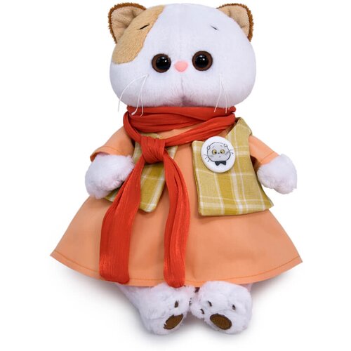 Мягкая игрушка Кошечка Ли-Ли в платье с шарфом, 24 см