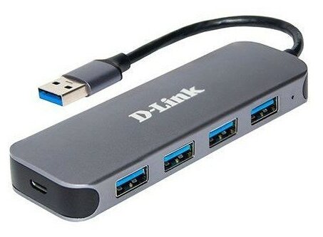 D-Link Сетевое оборудование DUB-1341 C2A Концентратор с 4 портами USB 3.0