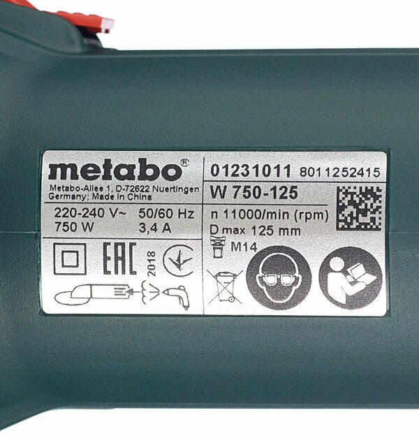 Шлифовальная машина Metabo - фото №19