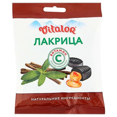 Vitalor Леденцовая карамель с витамином С со вкусом Лакрица 60 гр