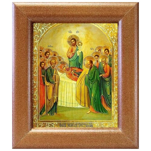 Успение Пресвятой Богородицы, икона в широкой рамке 14,5*16,5 см собор пресвятой богородицы икона в широкой рамке 14 5 16 5 см