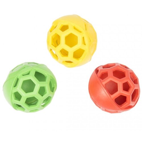 Игрушка для собак резиновая DUVO+ Мяч с сотами, красная 11.5см (Бельгия) игрушка для собак резиновая duvo кольцо с пузырями красная 11х11х3 3см бельгия