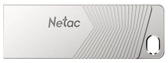 Флеш Диск Netac 64Gb UM1 NT03UM1N-064G-32PN USB3.2 серебристый