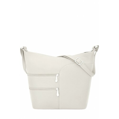 фото Сумка protege, фактура зернистая, белый