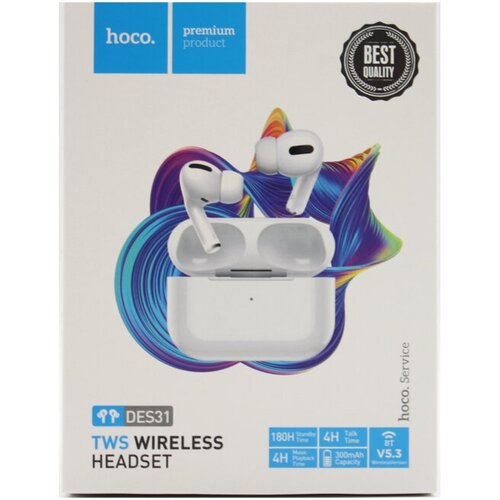 Наушники беспроводные Hoco DES31 белый 108000₽